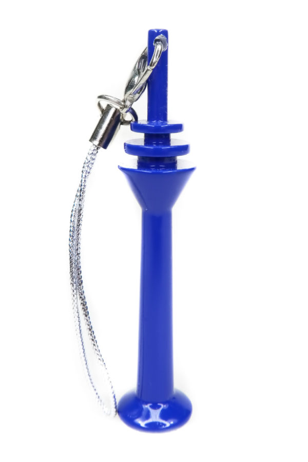 Schlüsselanhänger Rheinturm blau