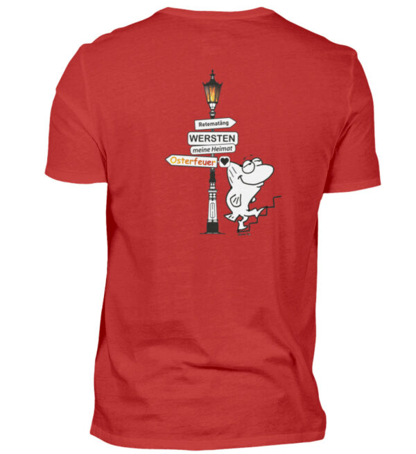 Osterfeuer Rücken - Herren Shirt-4
