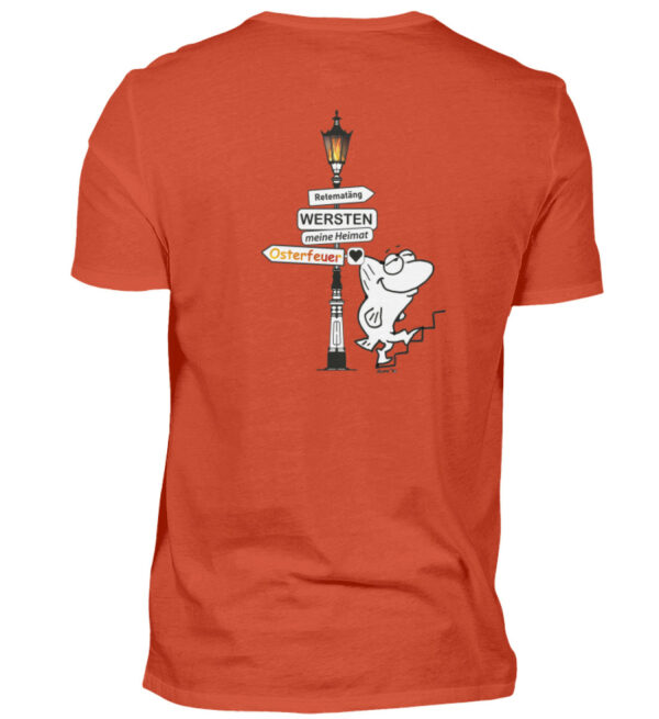 Osterfeuer Rücken - Herren Shirt-1236