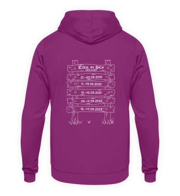 Rock am Bach 2023 Titel+Rocky - Unisex Kapuzenpullover Hoodie-1658