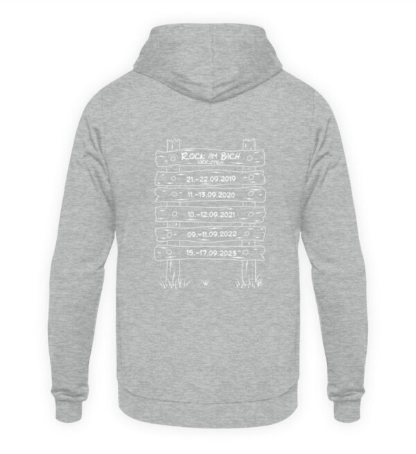 Rock am Bach 2023 Titel+Rocky - Unisex Kapuzenpullover Hoodie-6807