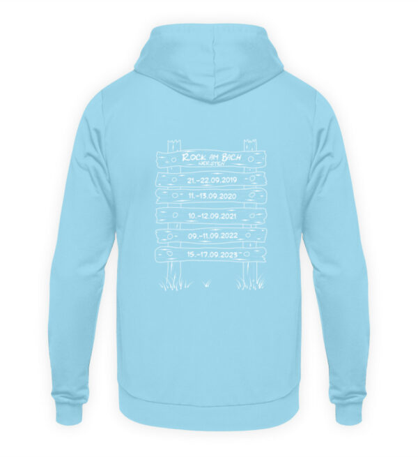Rock am Bach 2023 Titel+Rocky - Unisex Kapuzenpullover Hoodie-674