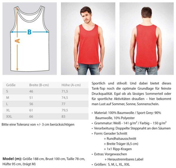 Rock am Bach 2023 Titel  - Herren Tanktop – Bild 6